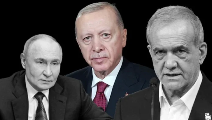 Cumhurbaşkanı Erdoğan, Pezeşkiyan ve Putin ile İsrail-İran Gerilimini Görüştü